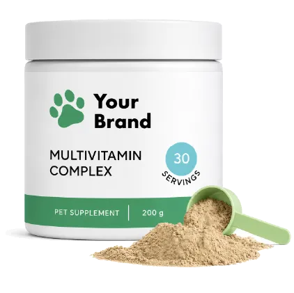Pet supplement in powder form